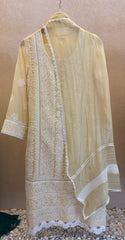 Three piece Chikan Kari set
