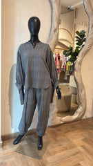 Charcoal Check Co-ord Set
