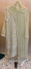 Three piece Chikan Kari set